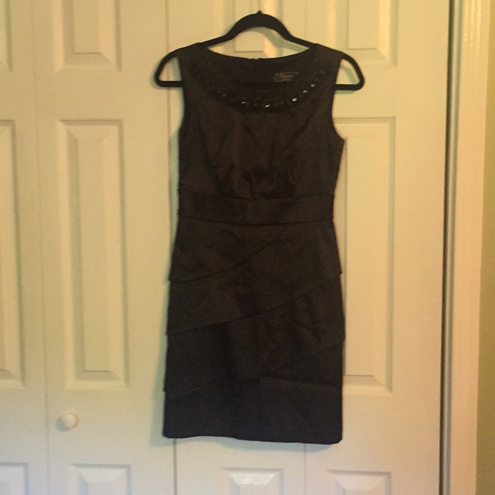 Size 4 short black evening dress